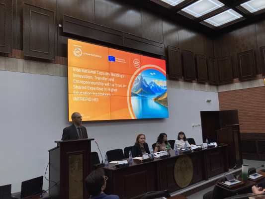 Pavel Štrach and Lenka Stejskalová represent Škoda Auto University at the INTREPID-HEI project meeting in Constanta