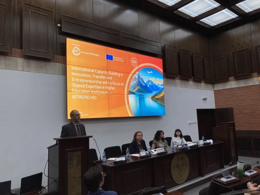 Pavel Štrach and Lenka Stejskalová represent Škoda Auto University at the INTREPID-HEI project meeting in Constanta